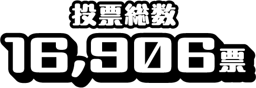 投票総数 16,906票