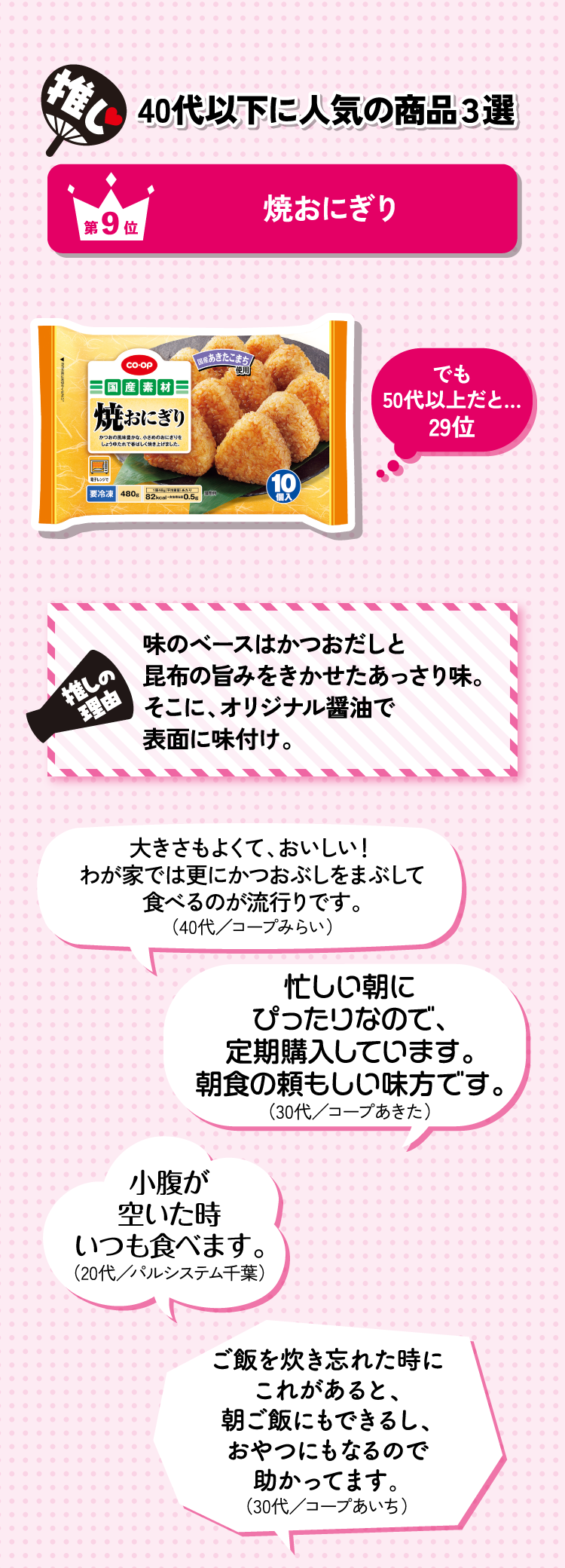 推し 40年代以下に人気の商品3選 01